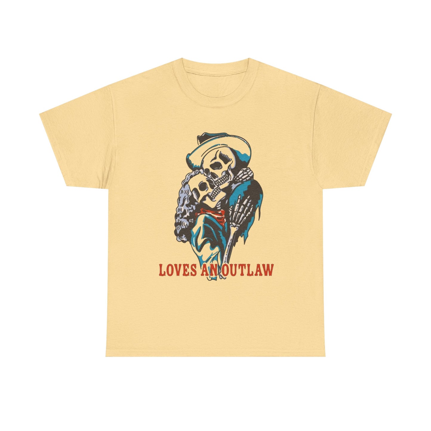 Loves An Outlaw Western Graphic T Shirt S-5XL NEW Unisex Heavy Cotton Tee