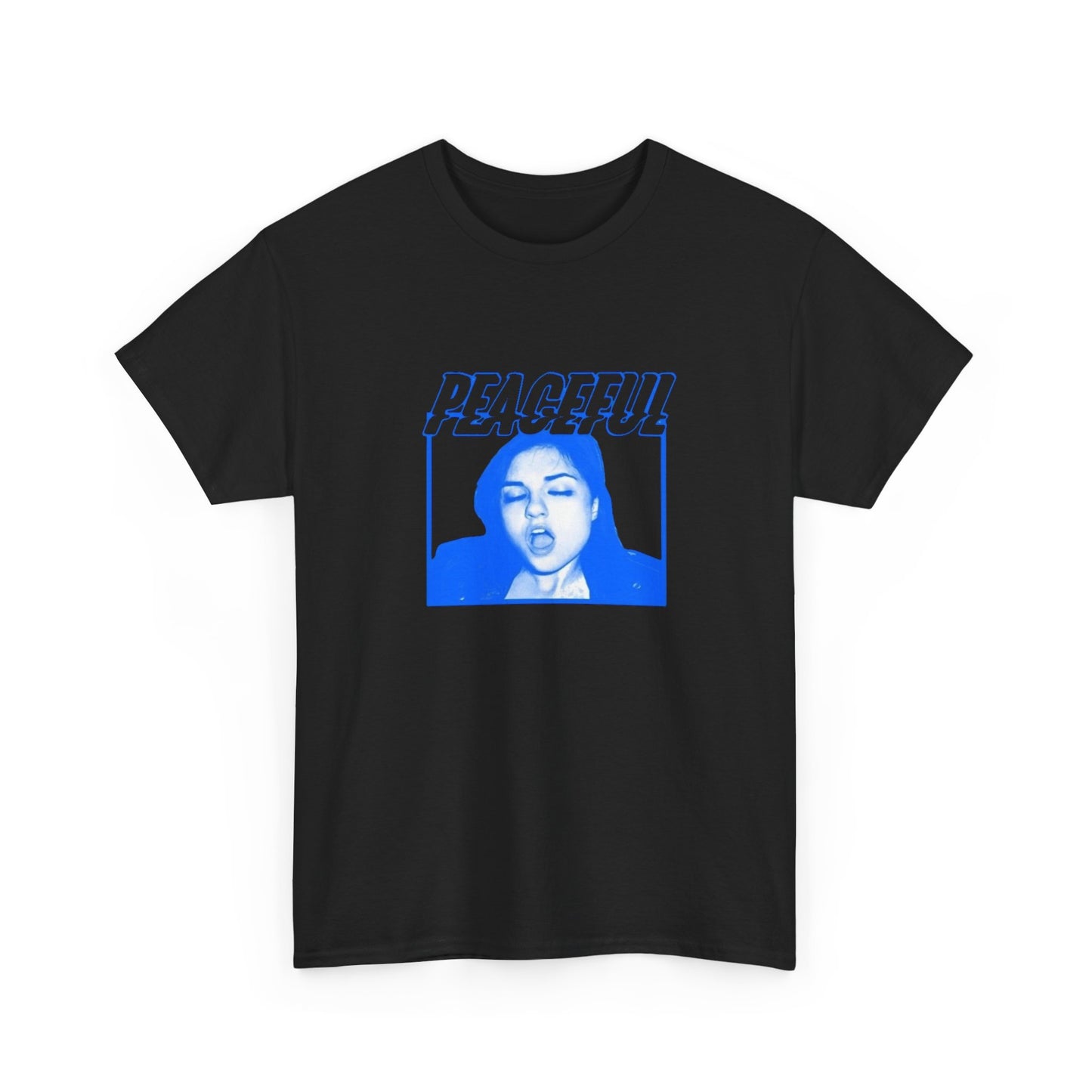 Peaceful Funny Graphic T Shirt Unisex Heavy Cotton Tee Gift New
