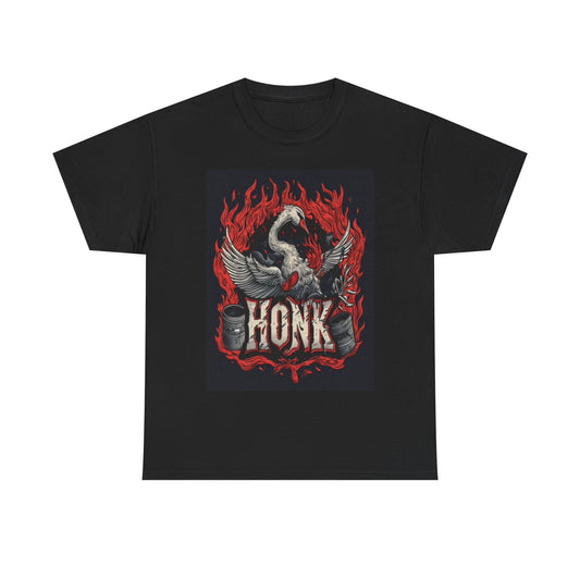 Duck Honk Funny Graphic T Shirt Goose Swan Jokes Unisex Heavy Cotton Tee