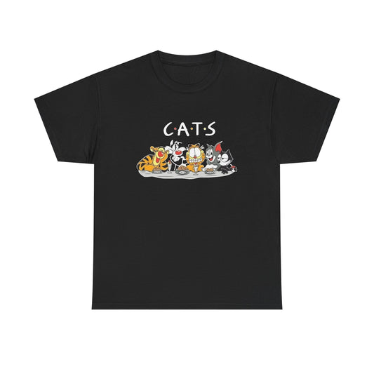 Vintage Cartoon Character Cats Graphic T Shirt NEW Vintage Unisex Heavy Cotton