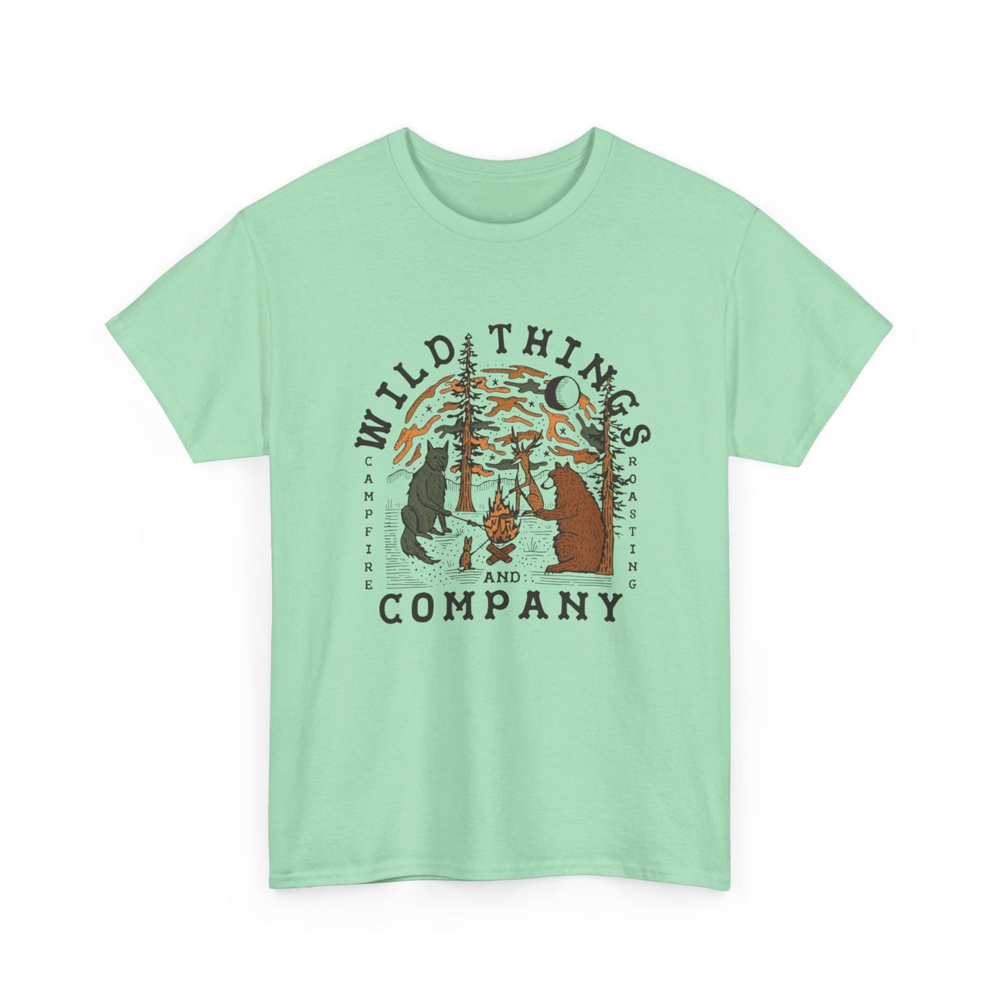 Wild Things Company Camping Graphic T Shirt NEW Adult Tee