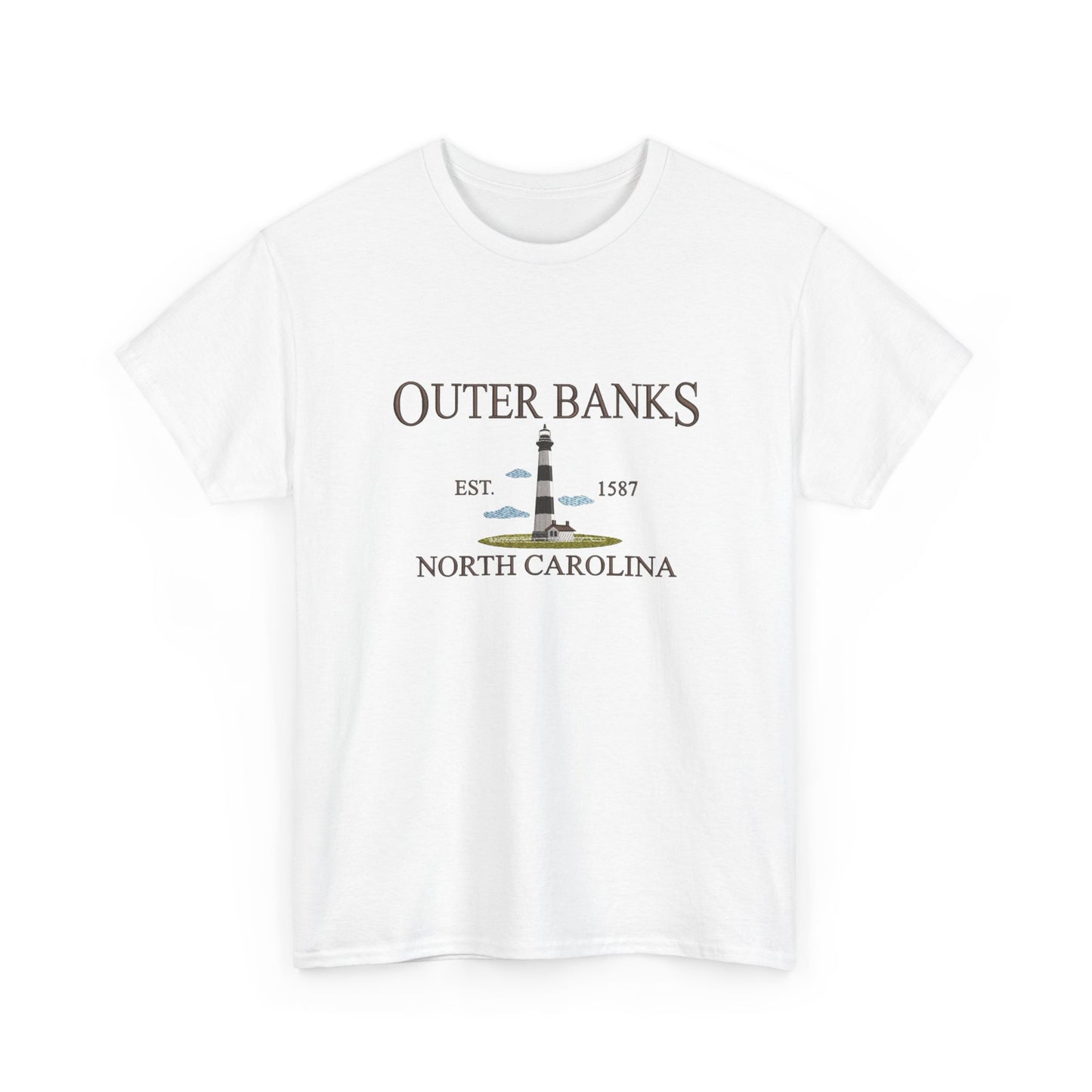 Outer Banks North Carolina Graphic T Shirt NEW Unisex Heavy Cotton Tee