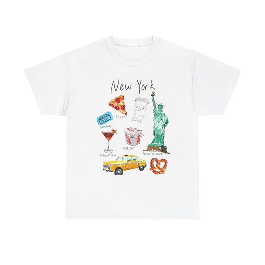 New York City Classics Graphic T Shirt Unisex NEW Heavy Cotton Tee
