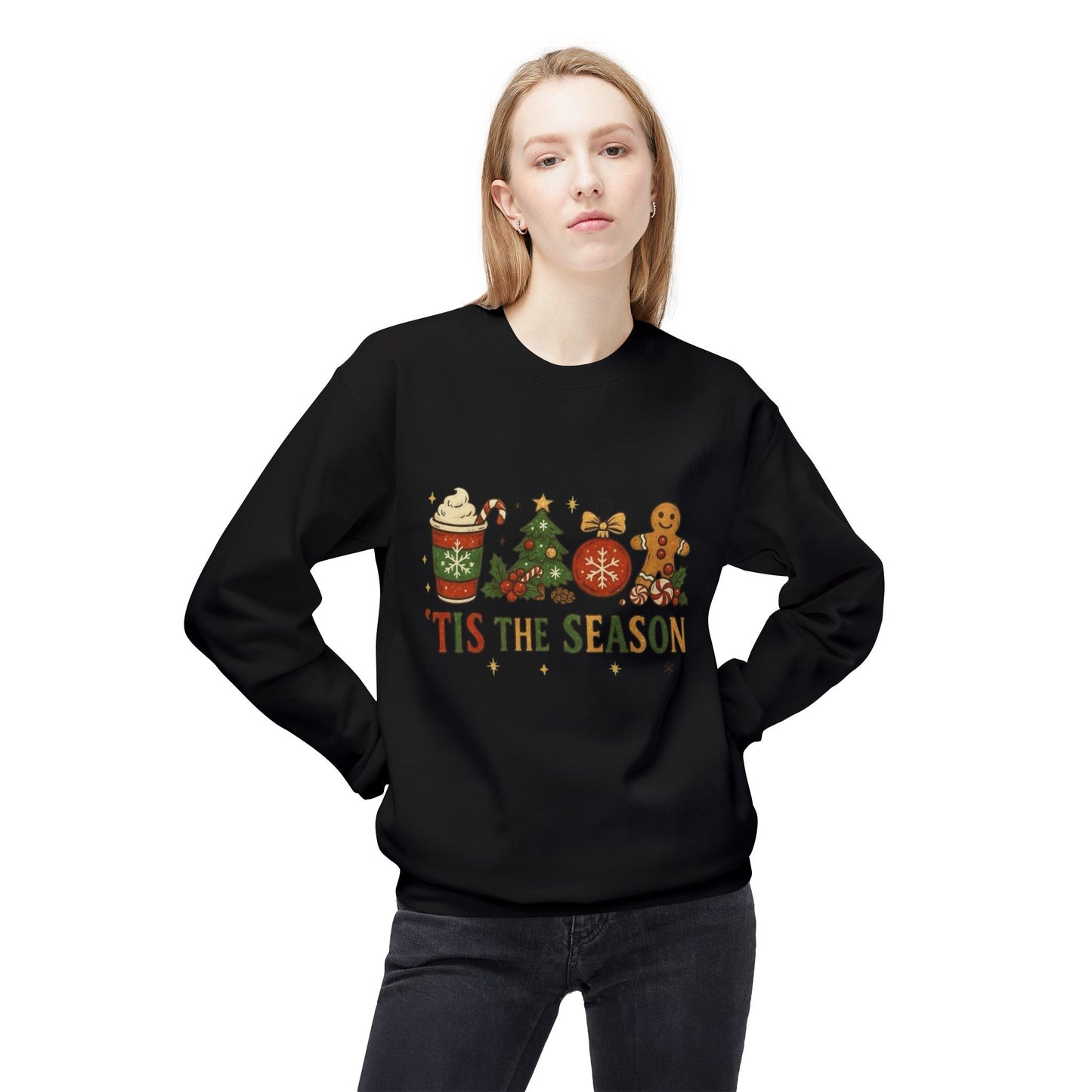 Tis The Season Christmas Sweater Holiday's NEW Unisex Fleece Crewneck Sweatshirt