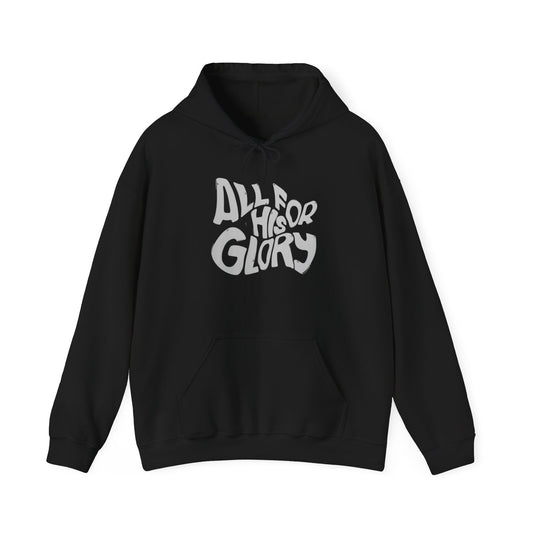 All For His Glory Graphic Hoodie Unisex Heavy Blend™ Hooded Sweatshirt