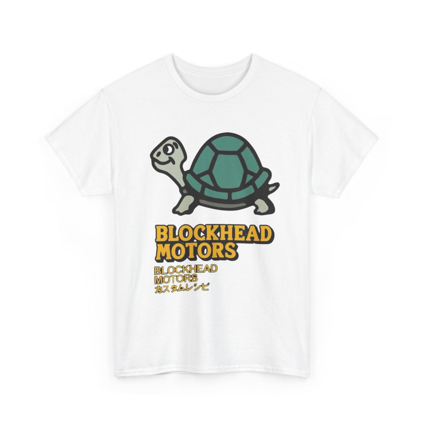Blockhead Motors Vintage Graphic T Shirt Unisex Heavy Cotton Tee