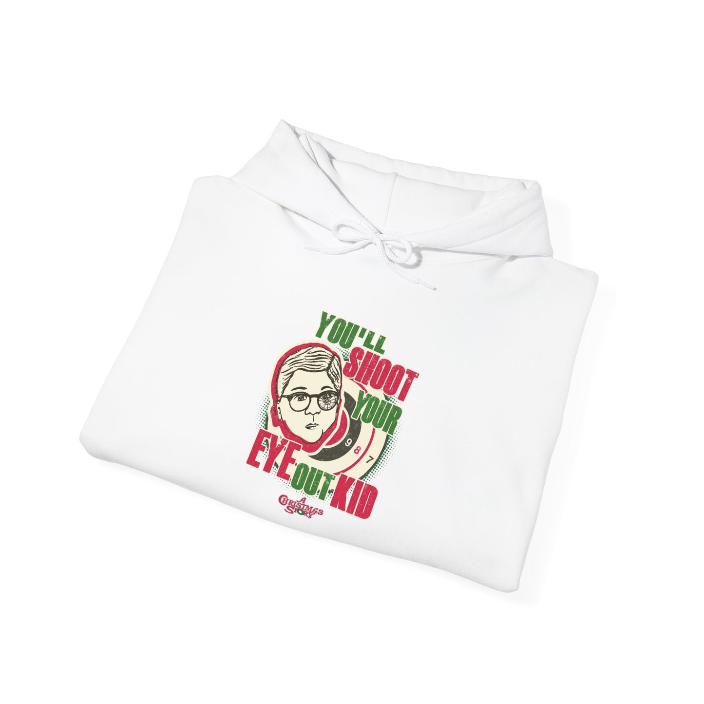 A Christmas Story Retro Graphic Hoodie Unisex Heavy Blend™ Hooded Sweatshirt