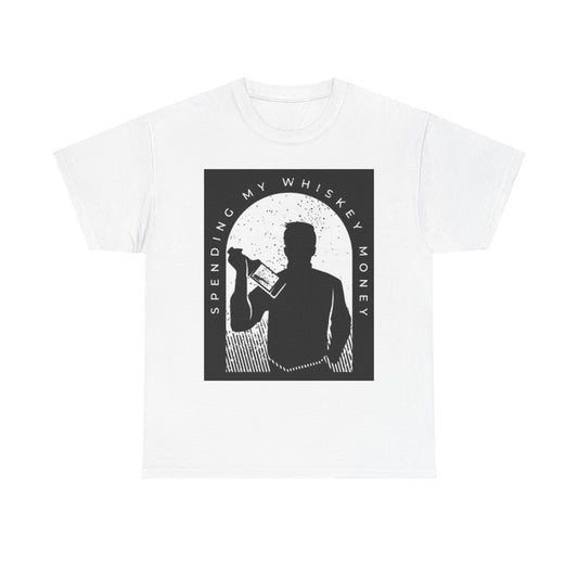 Whiskey Money Country Graphic T Shirt Retro Art Booze Unisex Heavy Cotton Tee