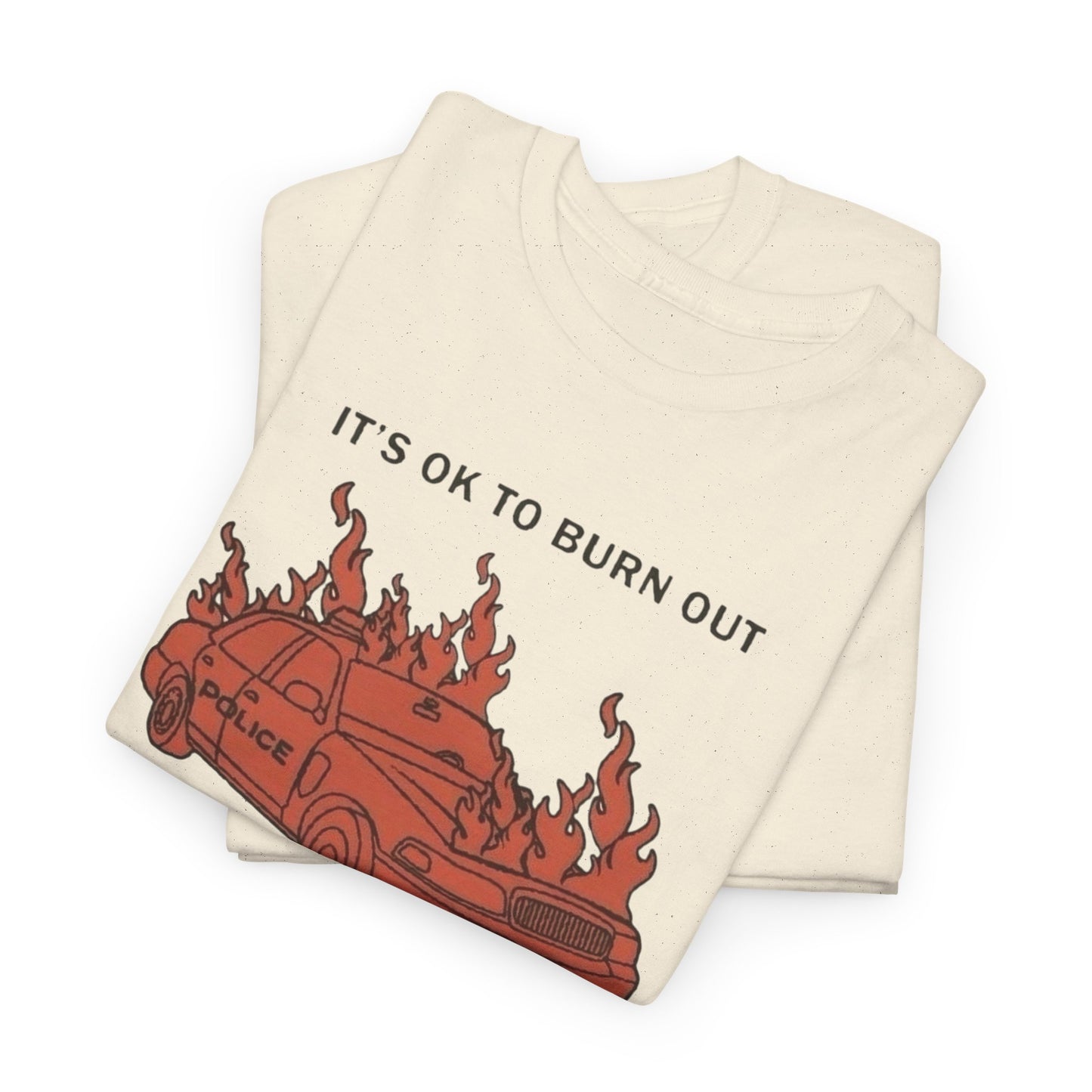 Burn Bright Retro 90's Graphic T Shirt Unisex Heavy Cotton Tee