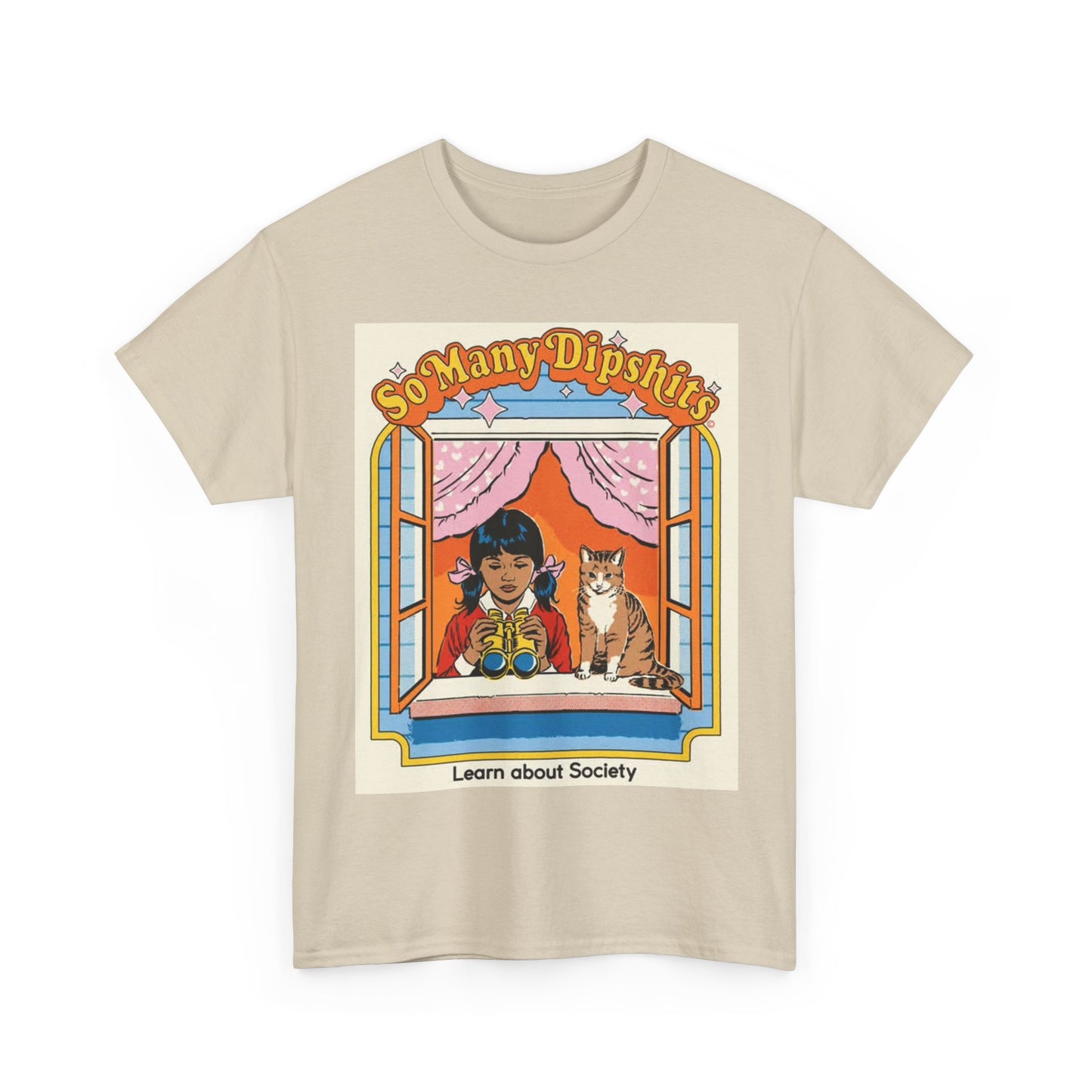 Cant Fix Stupid Tshirt Funny 80s Graphic So many Dips graphic Heavy Cotton Tee