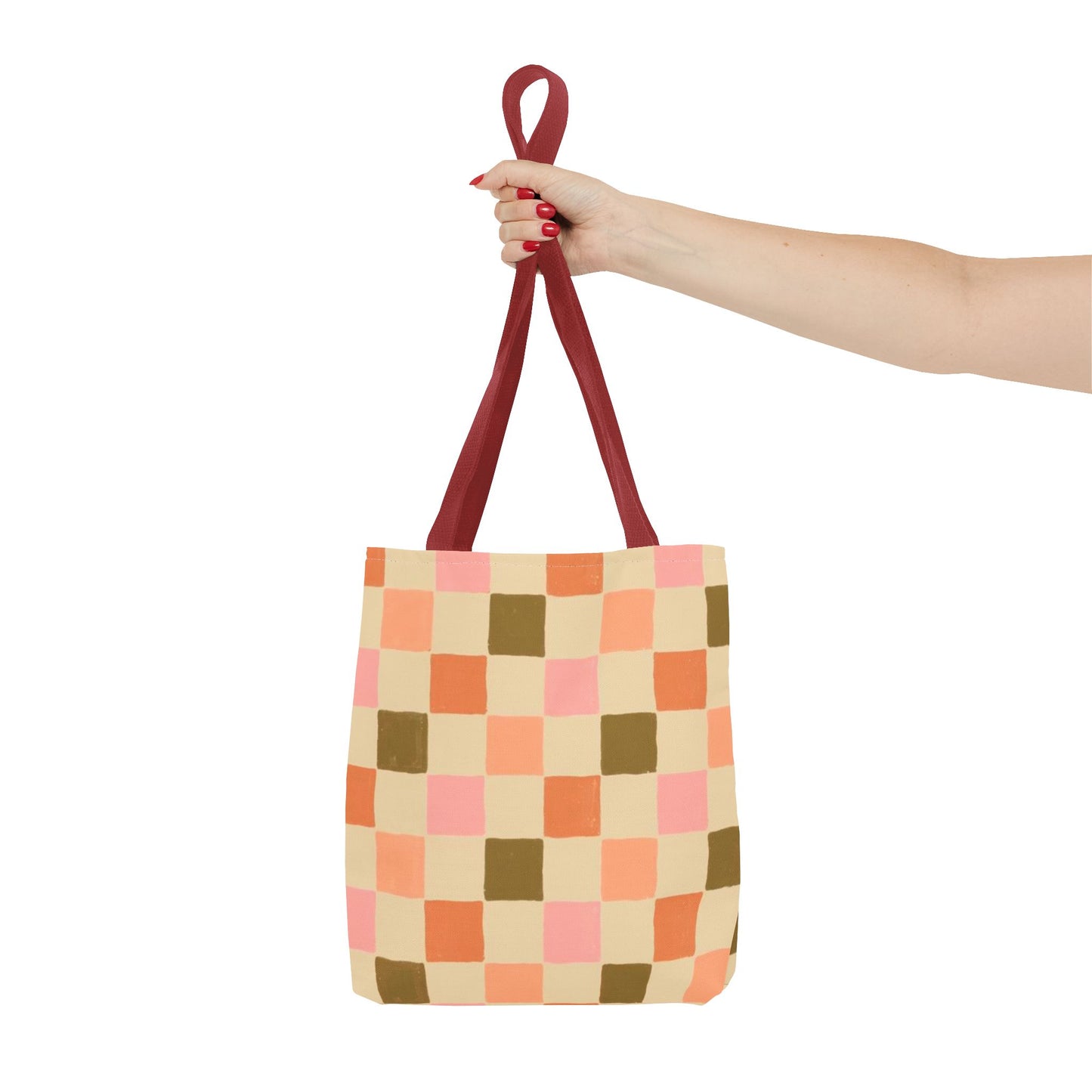 Sonoma Checkered All Over Print BRAND NEW Purse - Pocketbook - Travel Tote Bag