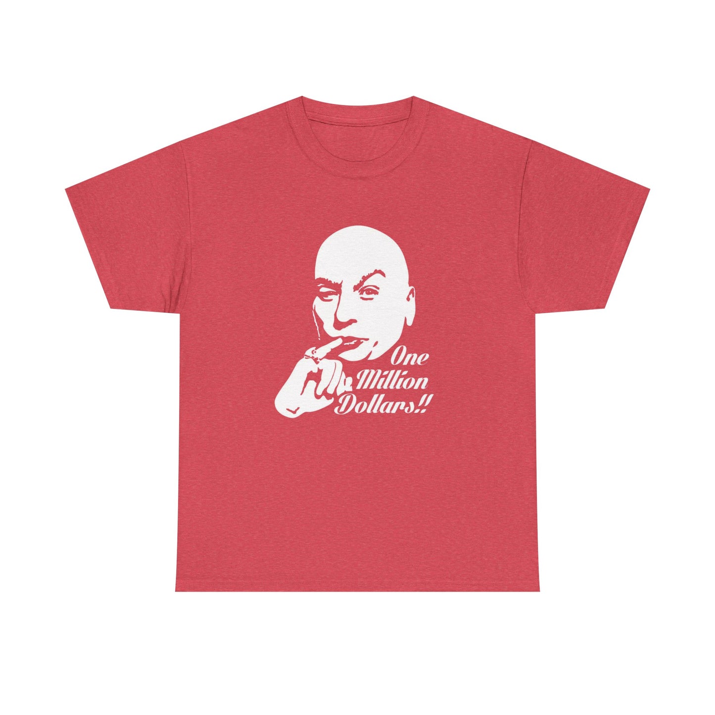 Dr Evil Funny Austin Powers Graphic T Shirt NEW Adult Unisex Heavy Cotton Tee