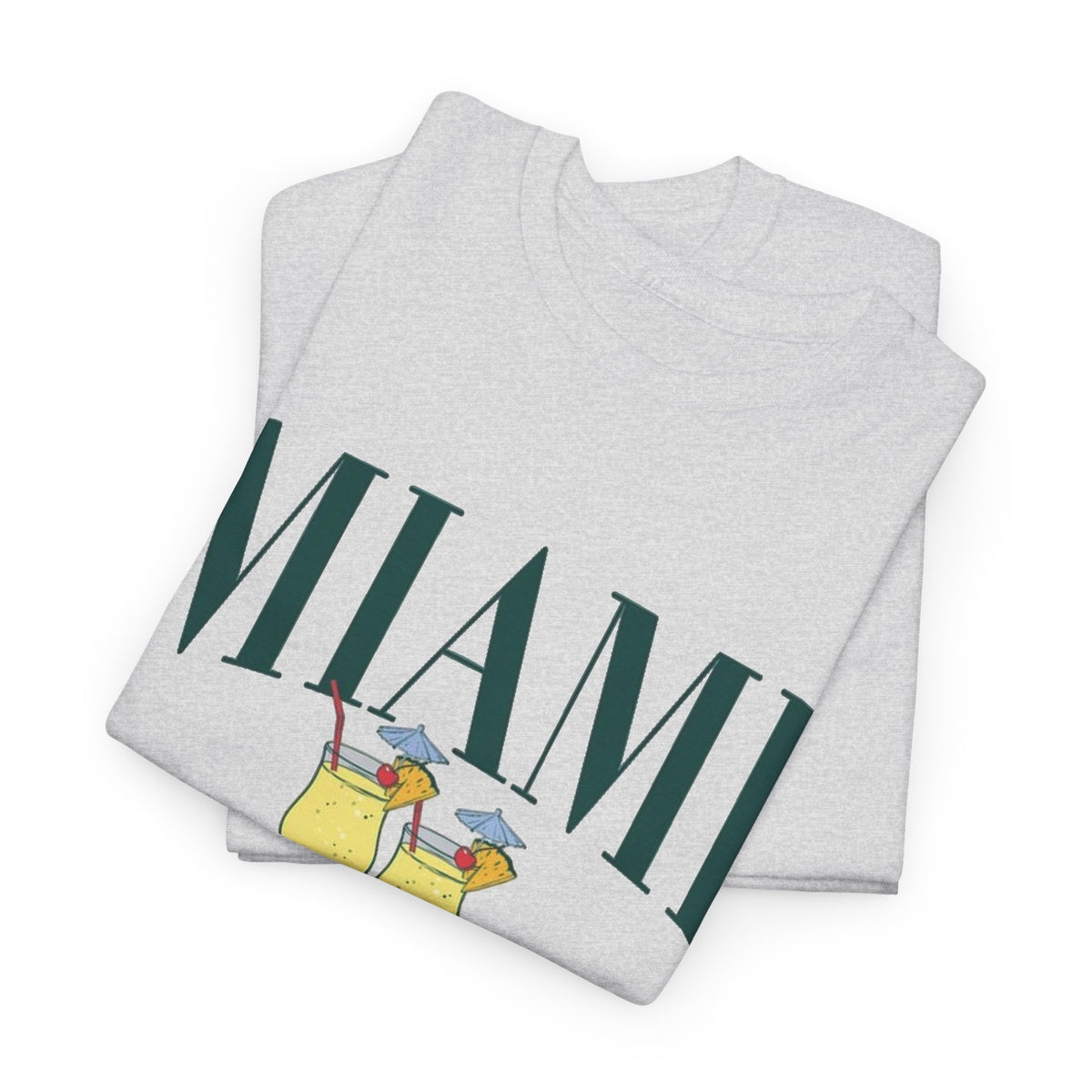 Miami Beach Social Club Graphic T Shirt Men's Vintage Heavy Cotton Tee