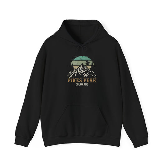 Pikes Peak Colorado Graphic Hoodie Heavy Blend™ Hooded Sweatshirt