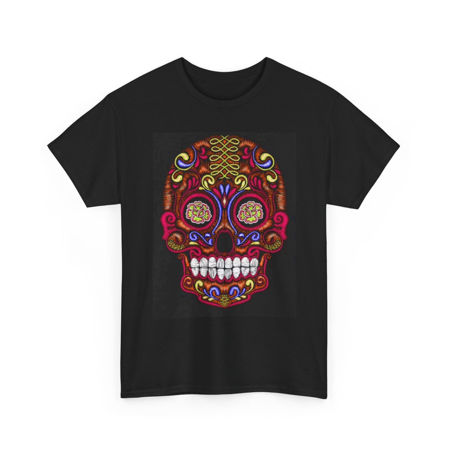 Day Of The Dead Graphic T Shirt Retro Art Mexico Vintage Unisex Heavy Cotton 11
