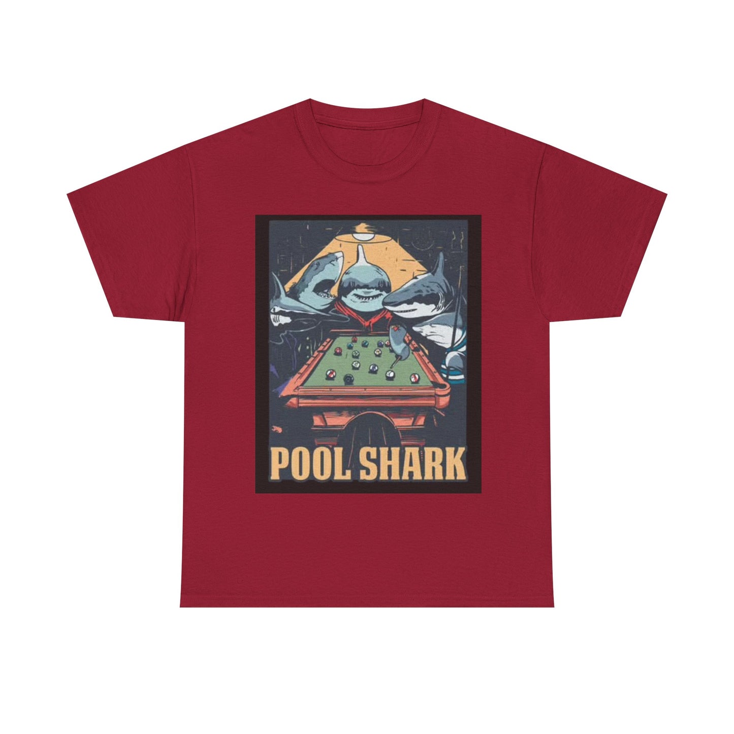 Pool Shark T Shirt Retro Funny Graphic T Vintage Pool Hall Rogan Unisex