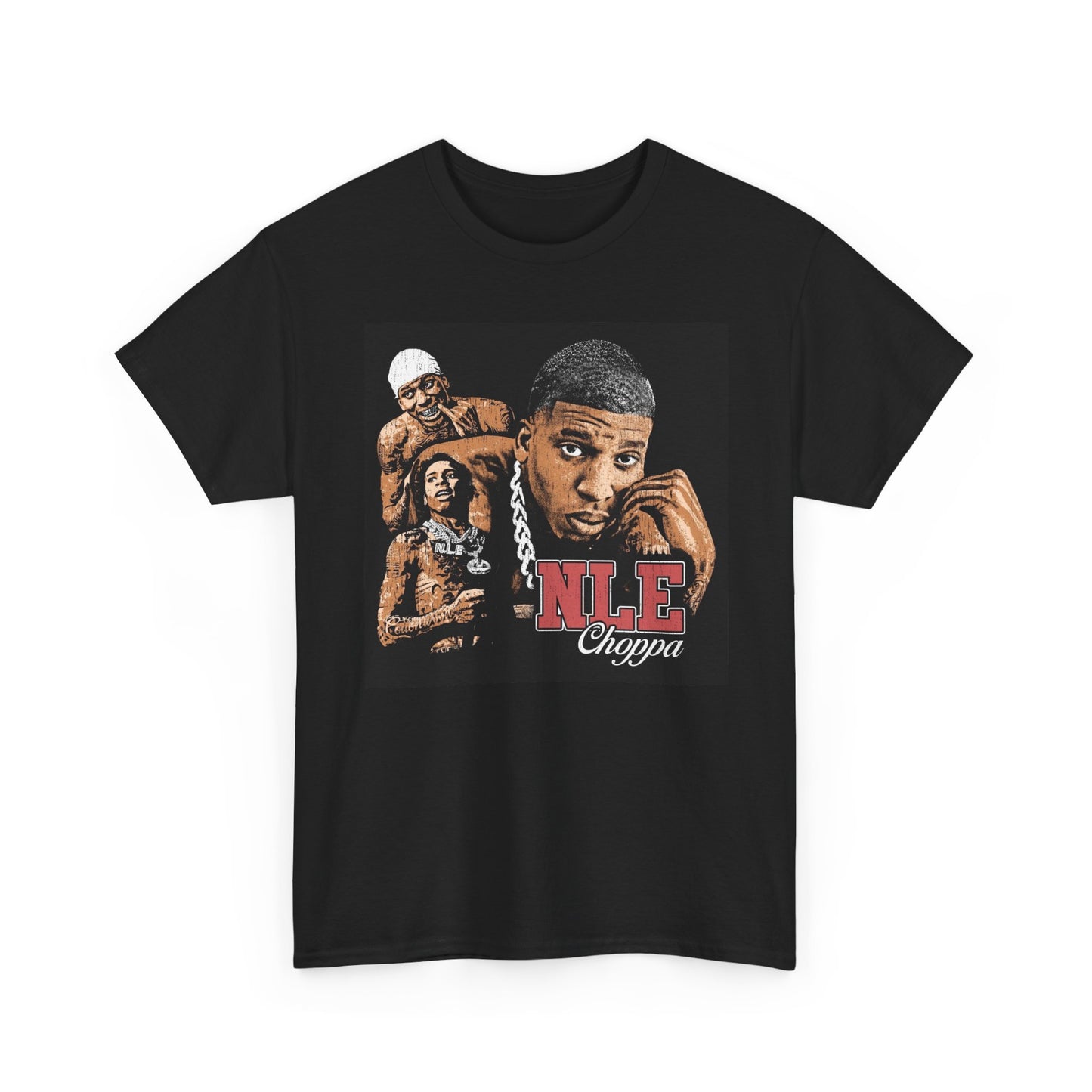 NLE Choppa Graphic T Shirt Vintage Rap Hip Hop Unisex Heavy Cotton Tee