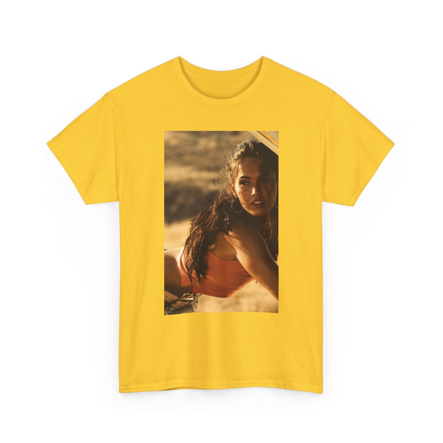 Megan Fox Camaro Transformer Graphic T Shirt Unisex Heavy Cotton Tee Gift