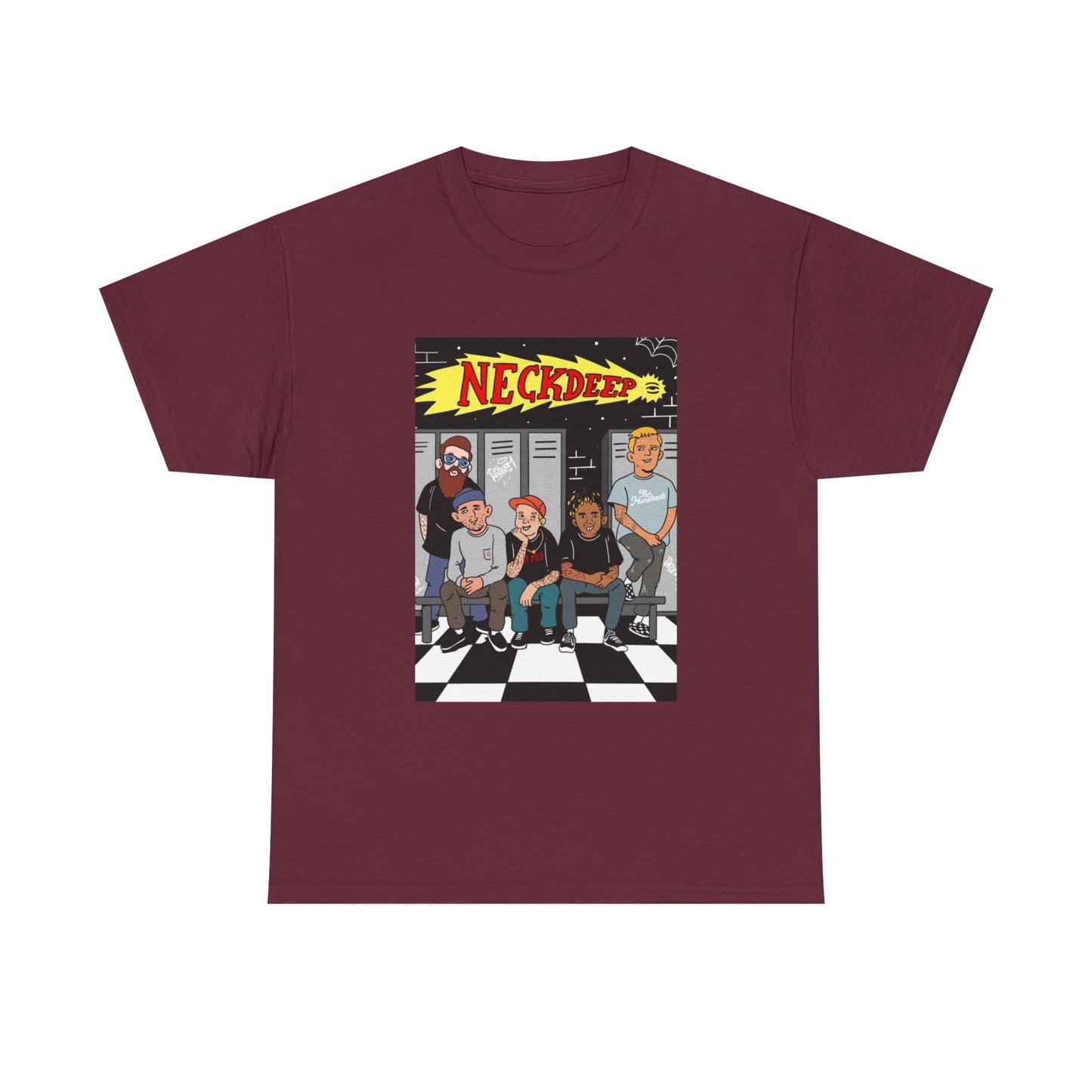Neck Deep Tshirt Punk Rock UK retro Album art Unisex Heavy Cotton Tee