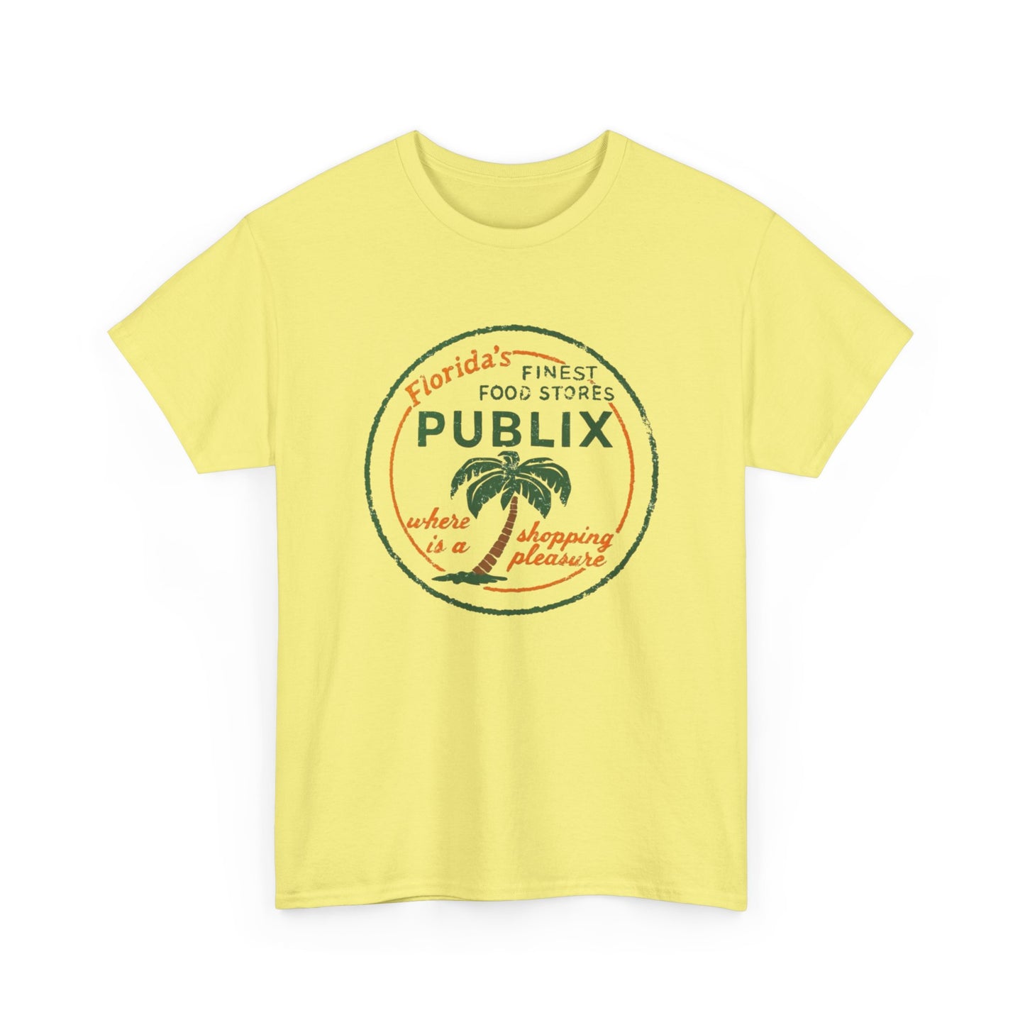 Publix Florida Vintage Graphic T Shirt NEW Unisex Heavy Cotton Tee