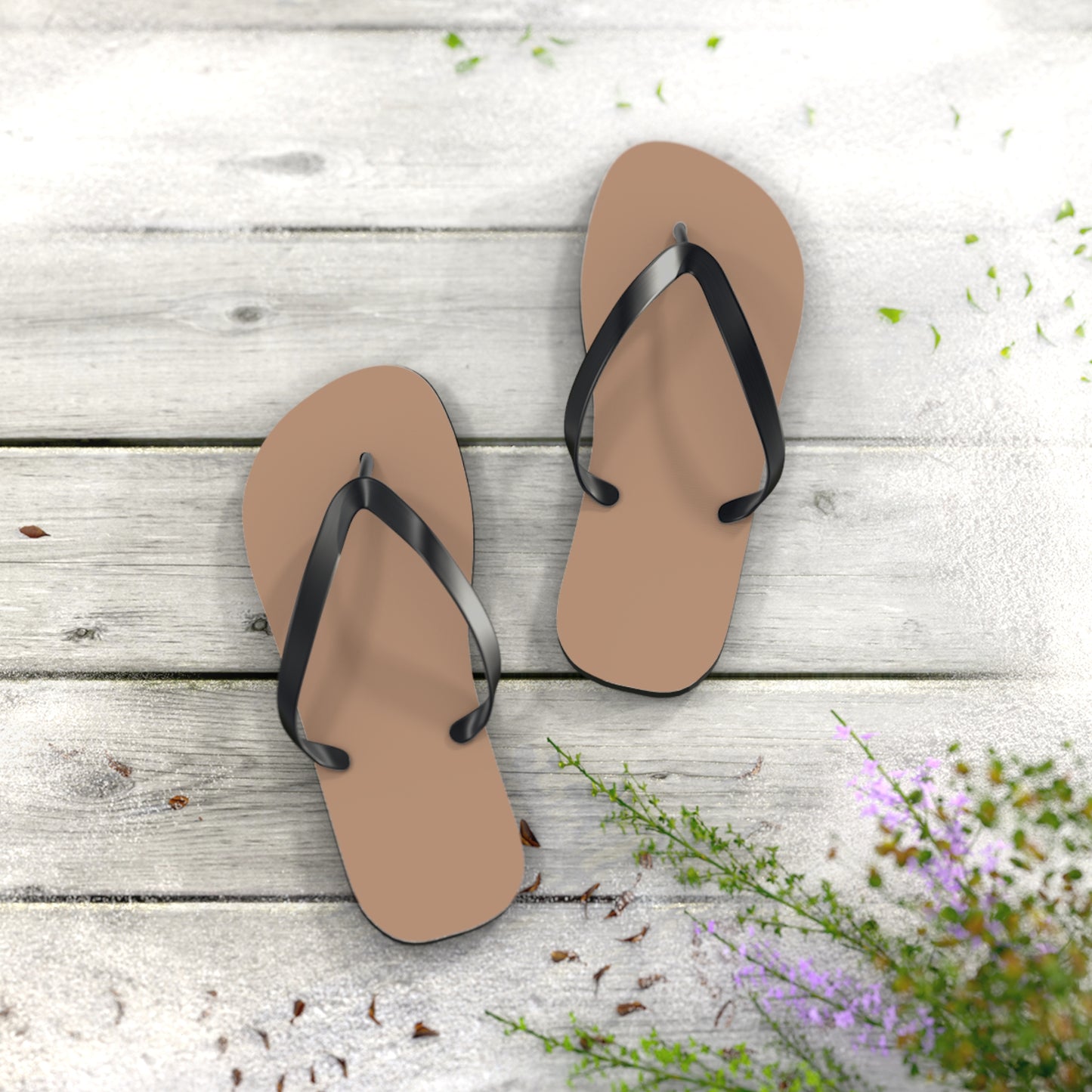 Sandy Brown Flip Flops, Sandals Slides, Summer Footwear, Brand New