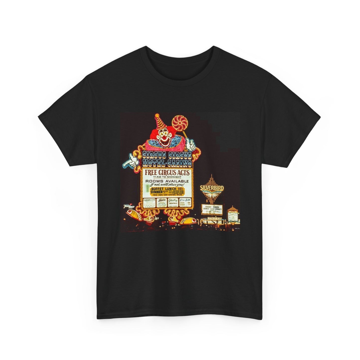 Circus Circus Hotel Tshirt Vintage Las Vegas Casino Strip Retro Unisex Heavy Tee