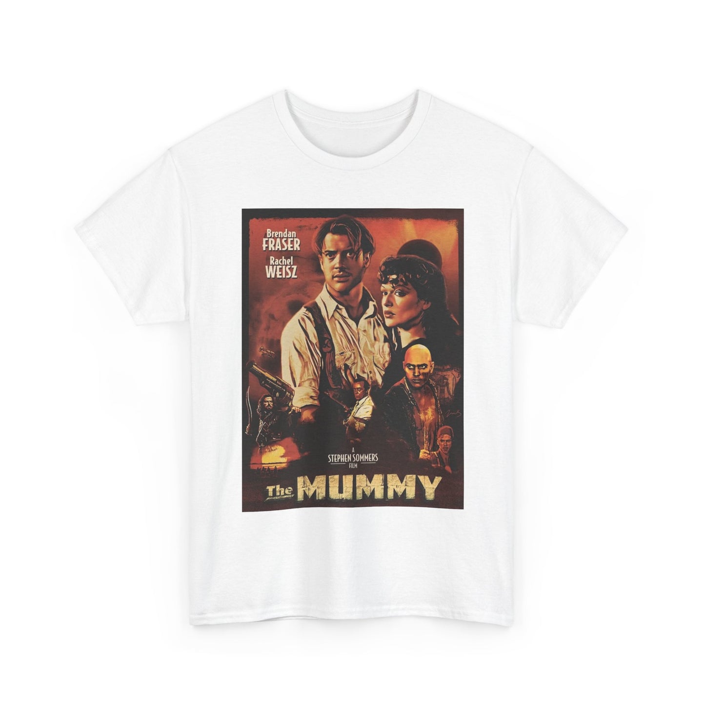 The Mummy T Shirt Egypt Retro Movie Poster 90s Unisex Heavy Cotton Tee