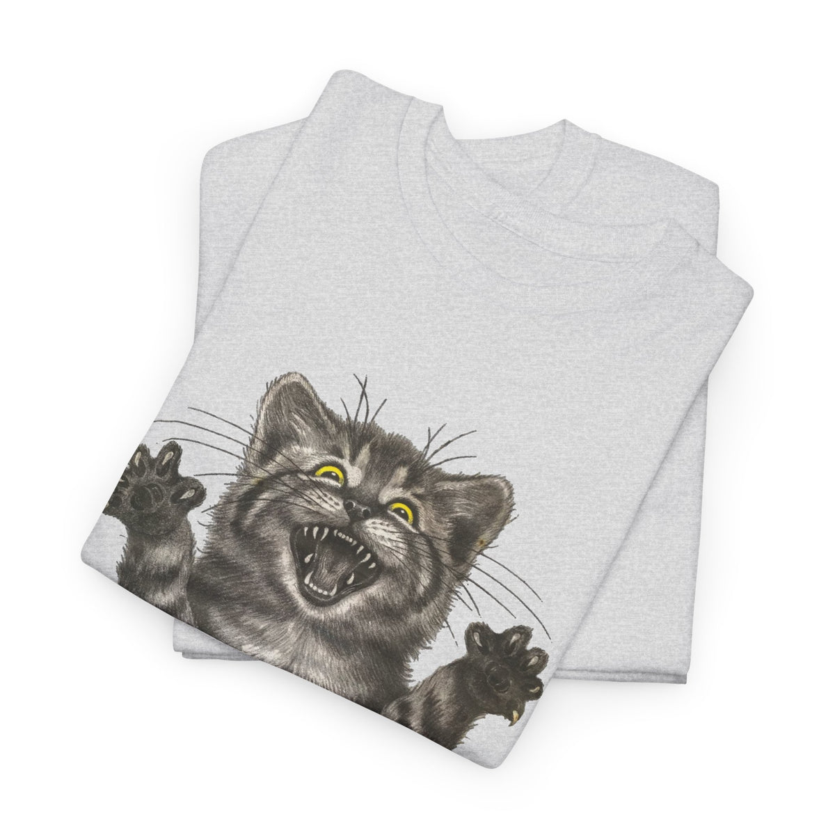 Stressed Out Cat Graphic T-Shirt Men's Graphic Tee