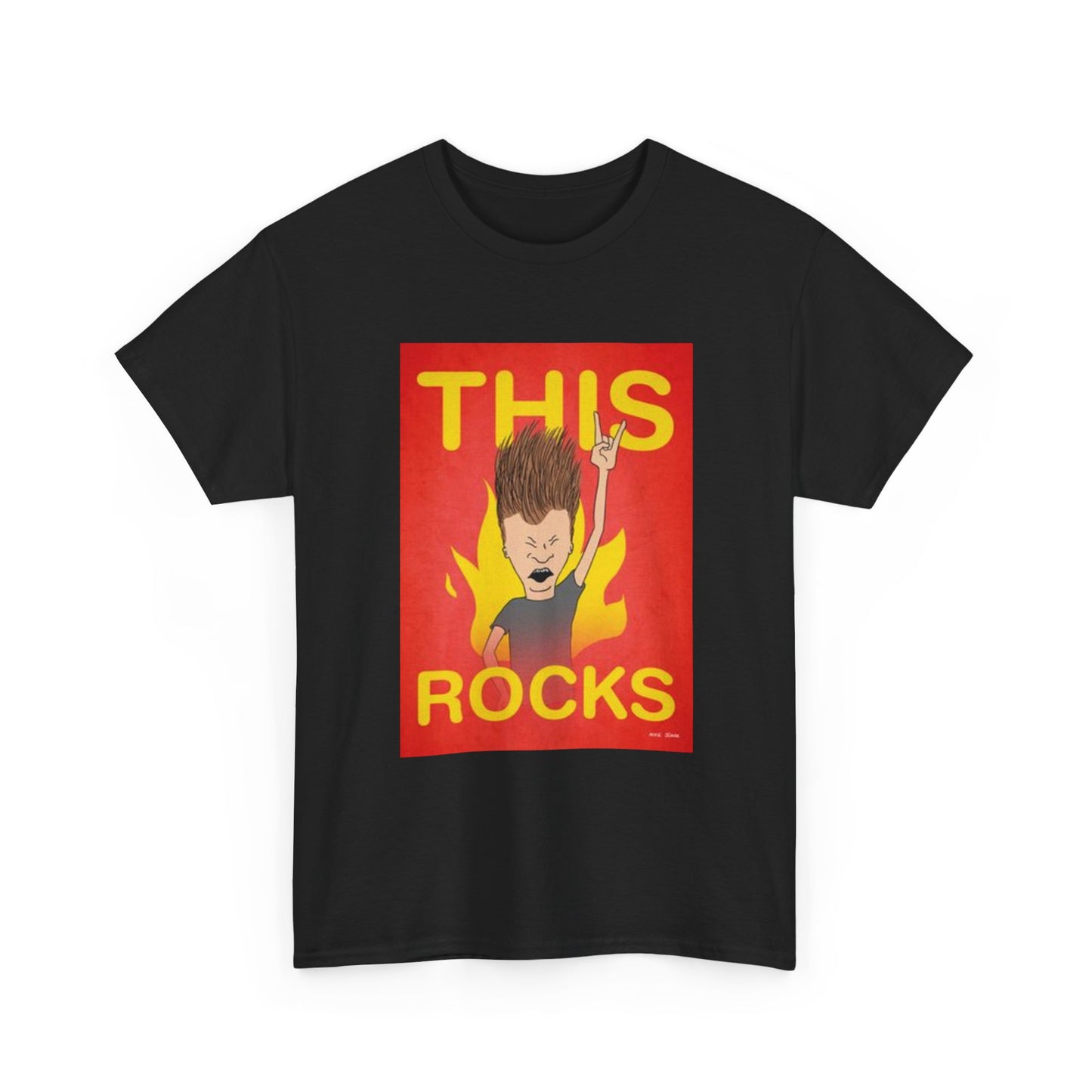 Beavis And Butthead Tshirt Retro Cartoon Tv Series Comedy Unisex This Rocks