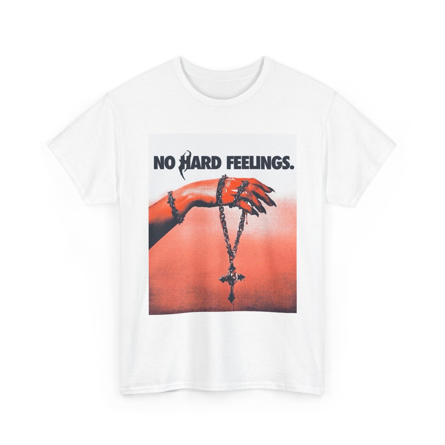 No Hard Feelings Graphic T Shirt NEW Unisex Heavy Cotton Tee
