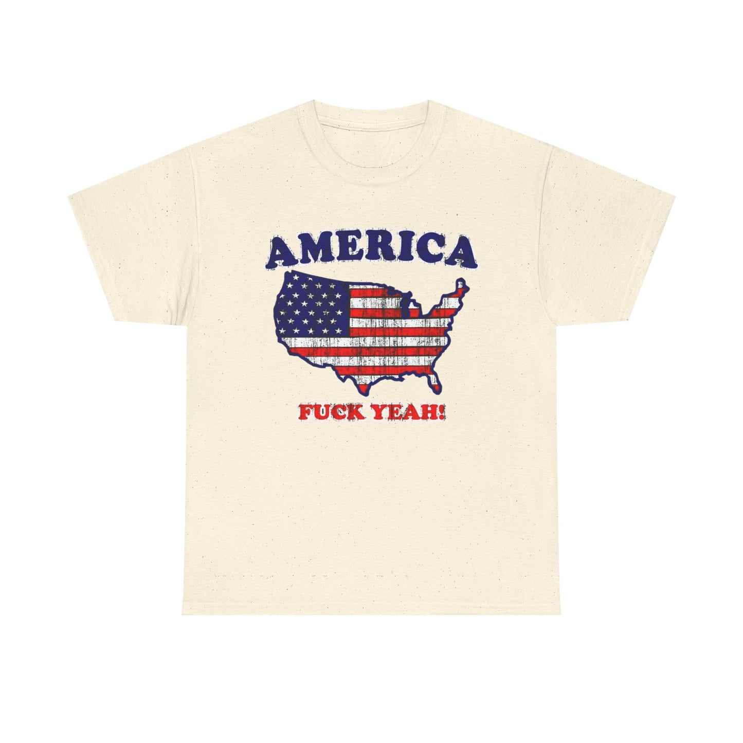 America Hell Yeah Funny Graphic T Shirt Unisex Heavy Cotton Tee