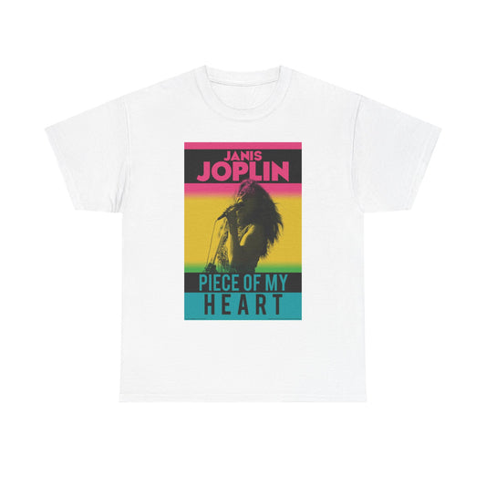 Janis Joplin Piece Of My Heart T Shirt BRAND NEW Apparel Unisex Graphic Tee USA