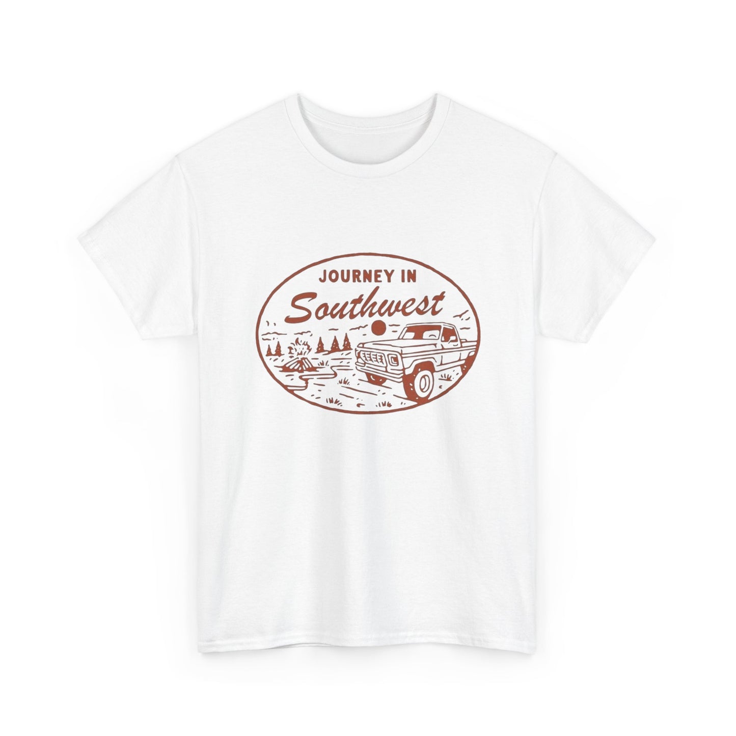 Journey In Southwest Graphic T Shirt Unisex Heavy Cotton Tee
