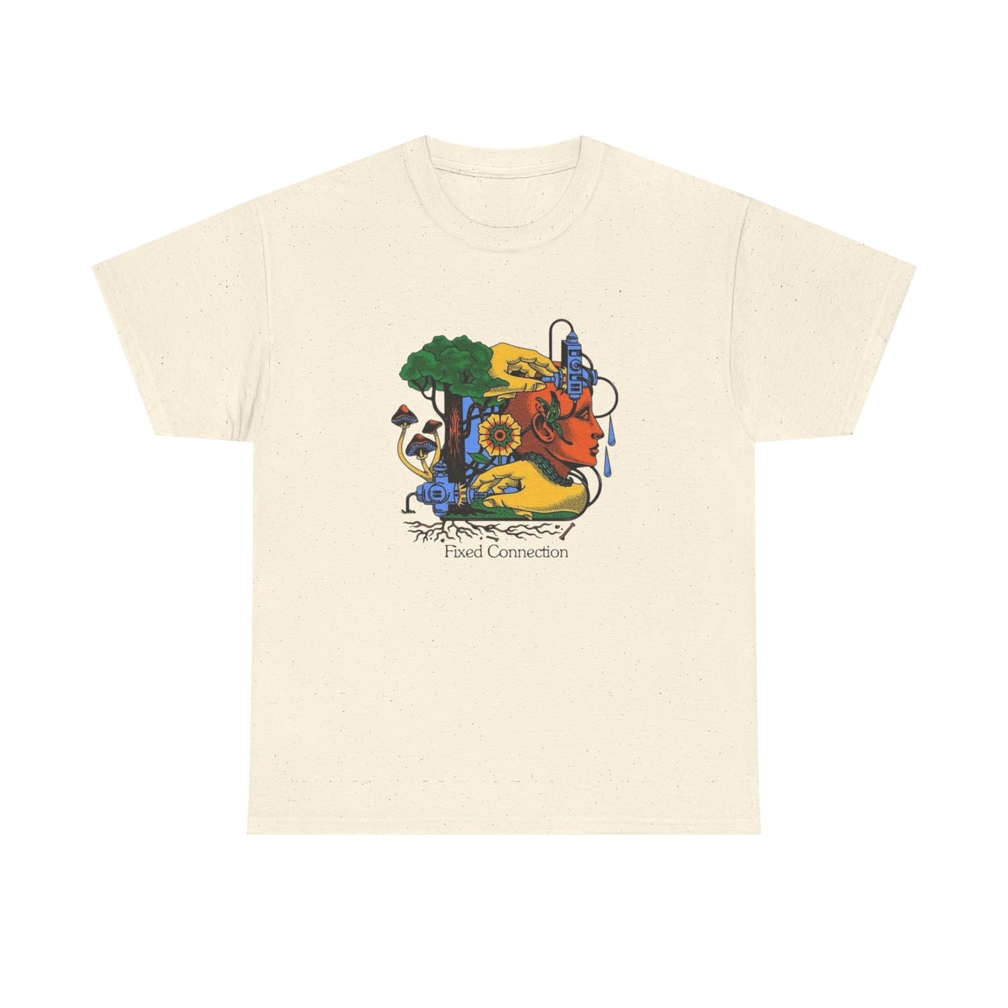 Fixed Connection Art Graphic T Shirt Unisex Heavy Cotton Tee Gift New