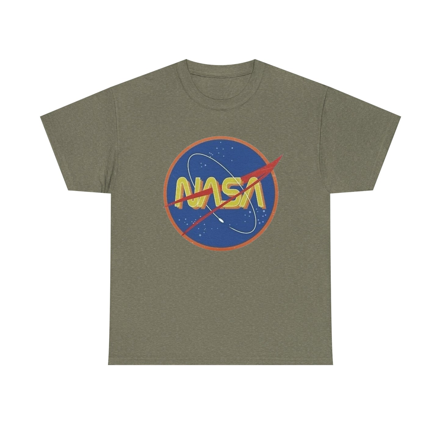 NASA Space Vintage Graphic T Shirt Men's Heavy Cotton Tee