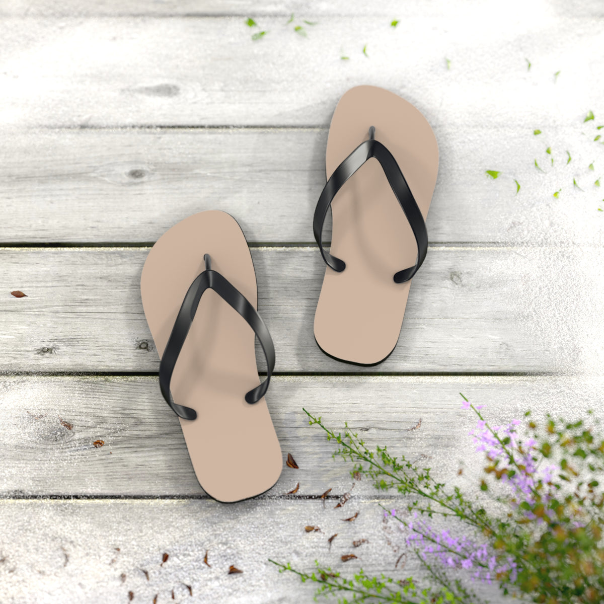 Tan Flip Flops, Sandals Slides, Summer Footwear, Brand New