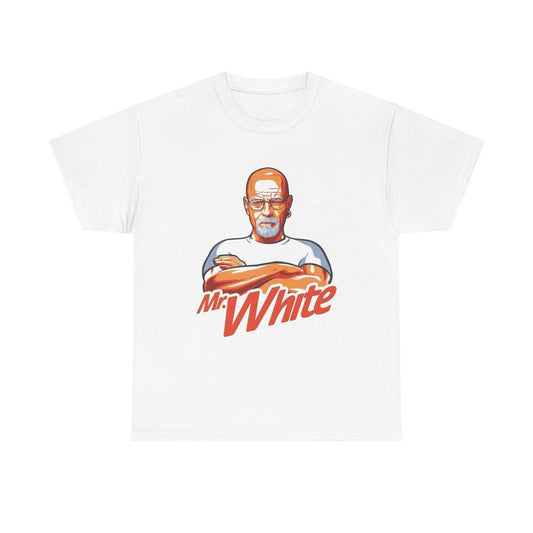 Mr White Breaking Bad Graphic T-Shirt Unisex Heavy Cotton Tee NEW