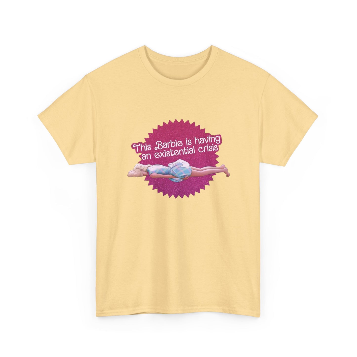Having A Extensional Crisis Funny Graphic T Shirt Unisex Heavy Cotton Tee GIFT