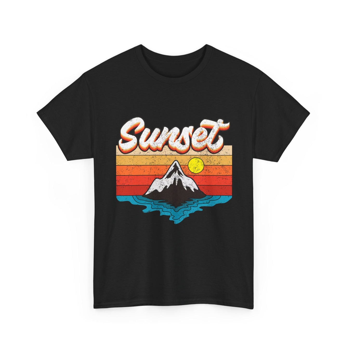 Beautiful Sunset Graphic T Shirt NEW Adult Unisex Heavy Cotton Tee