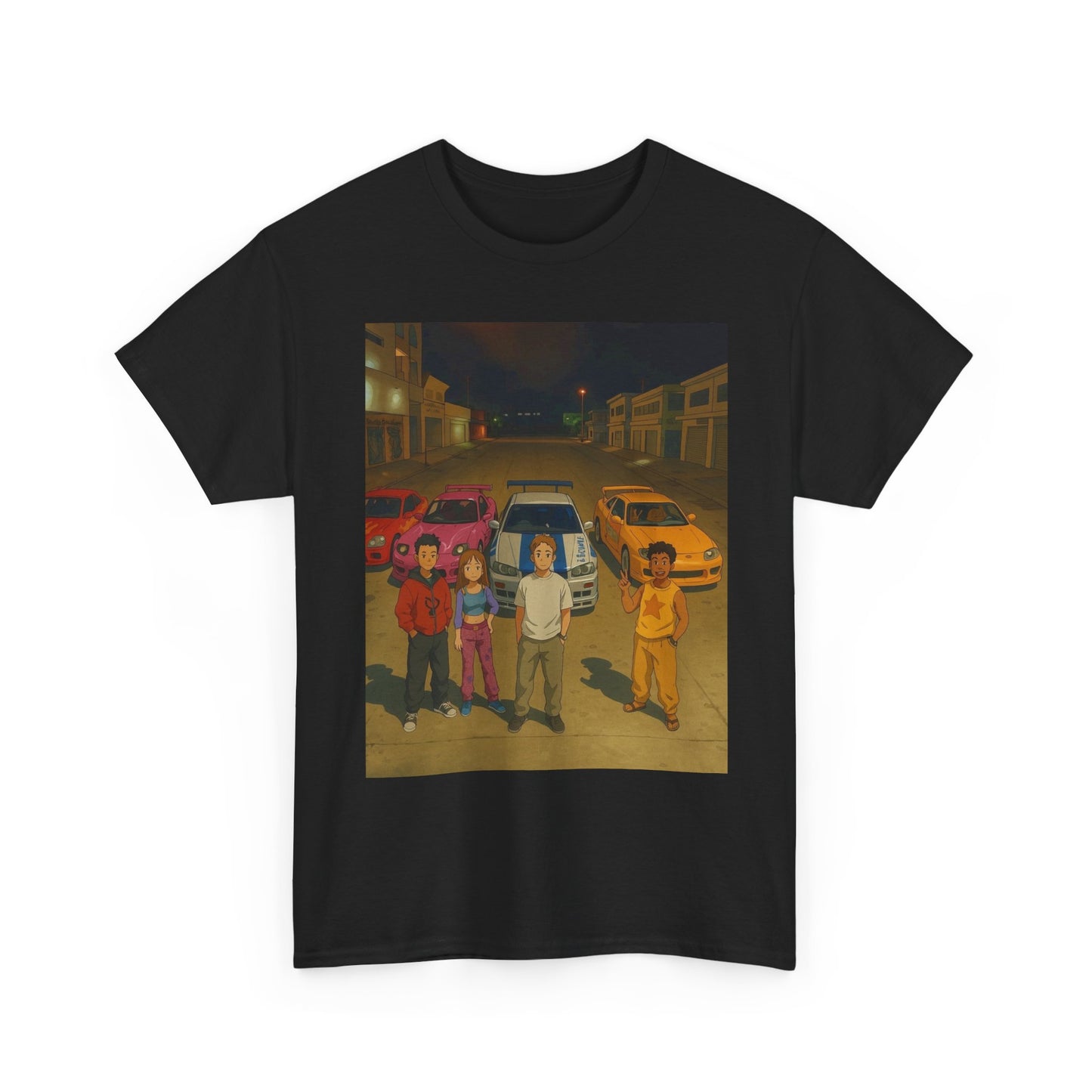 2f2f Anime Paul Walker Graphic T-Shirt Comfy Cotton Tee Brand NEW
