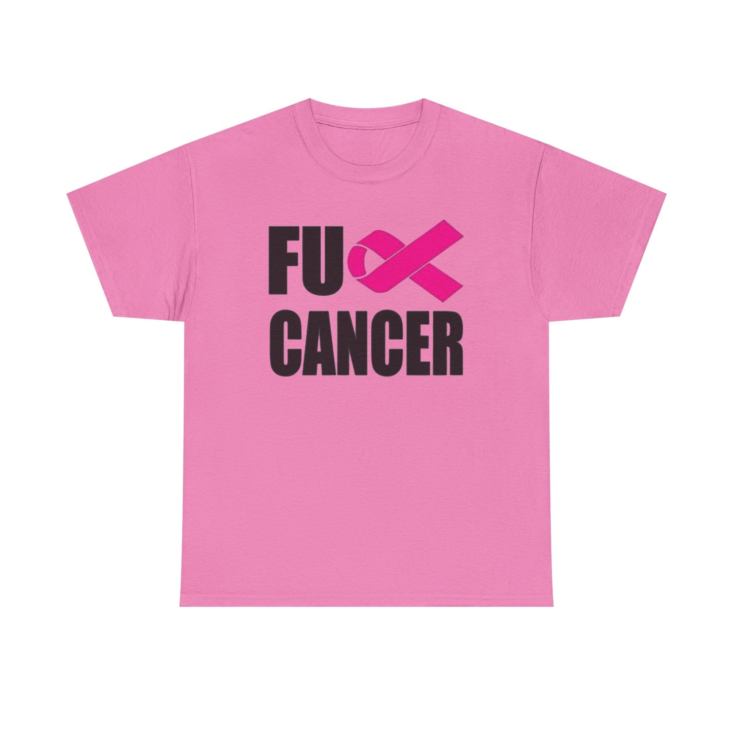 FU Cancer Graphic T Shirt Cancer Awareness Unisex Heavy Cotton Tee