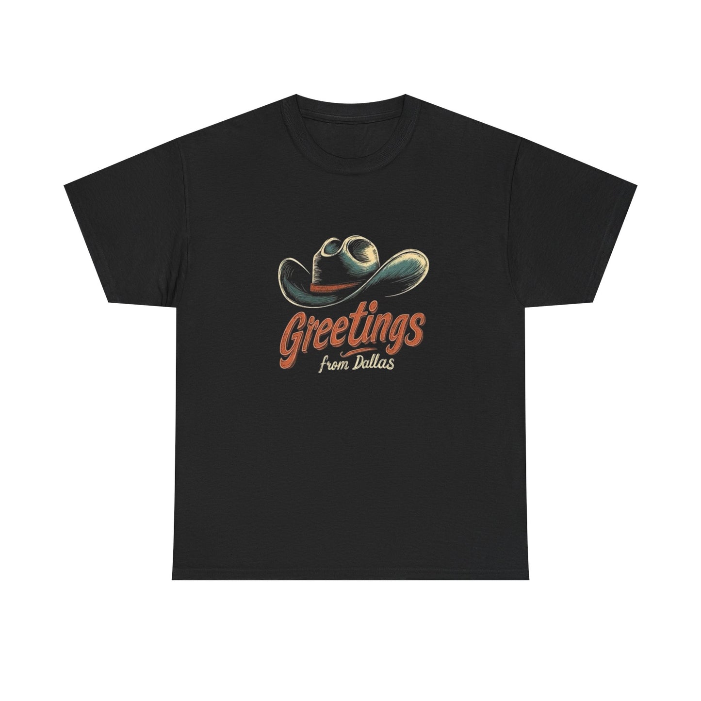 Greetings From Dallas Graphic T Shirt Heavy Cotton Tee NEW ADULT UNISEX