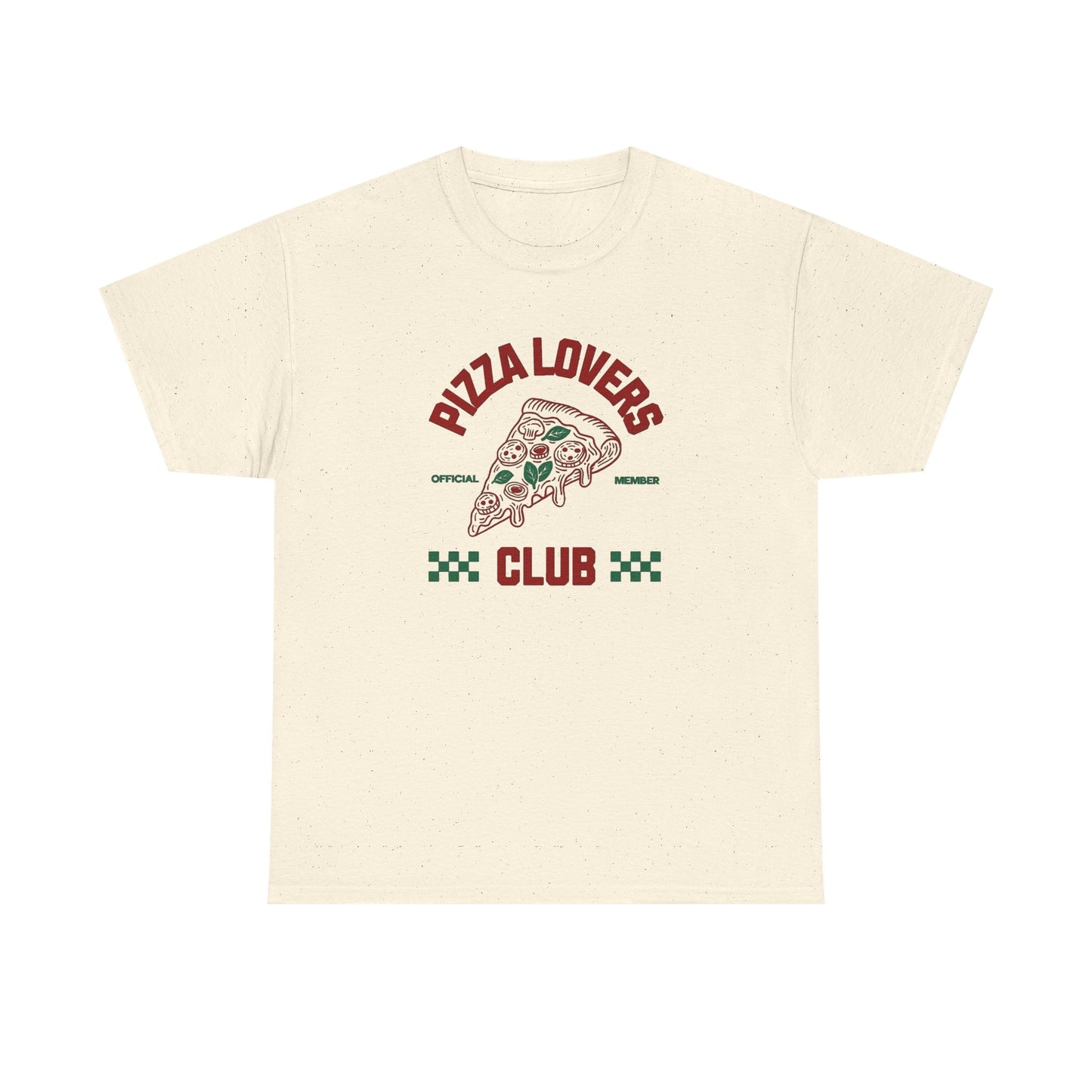 Pizza Lovers Club Graphic T Shirt NEW Vintage Unisex Heavy Cotton Tee