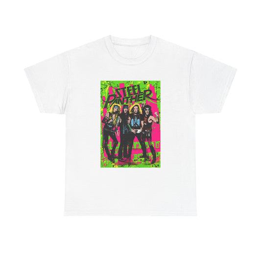 Steel Panther Tshirt Vintage Rock Band Merch Metal Unisex Heavy Cotton Tee