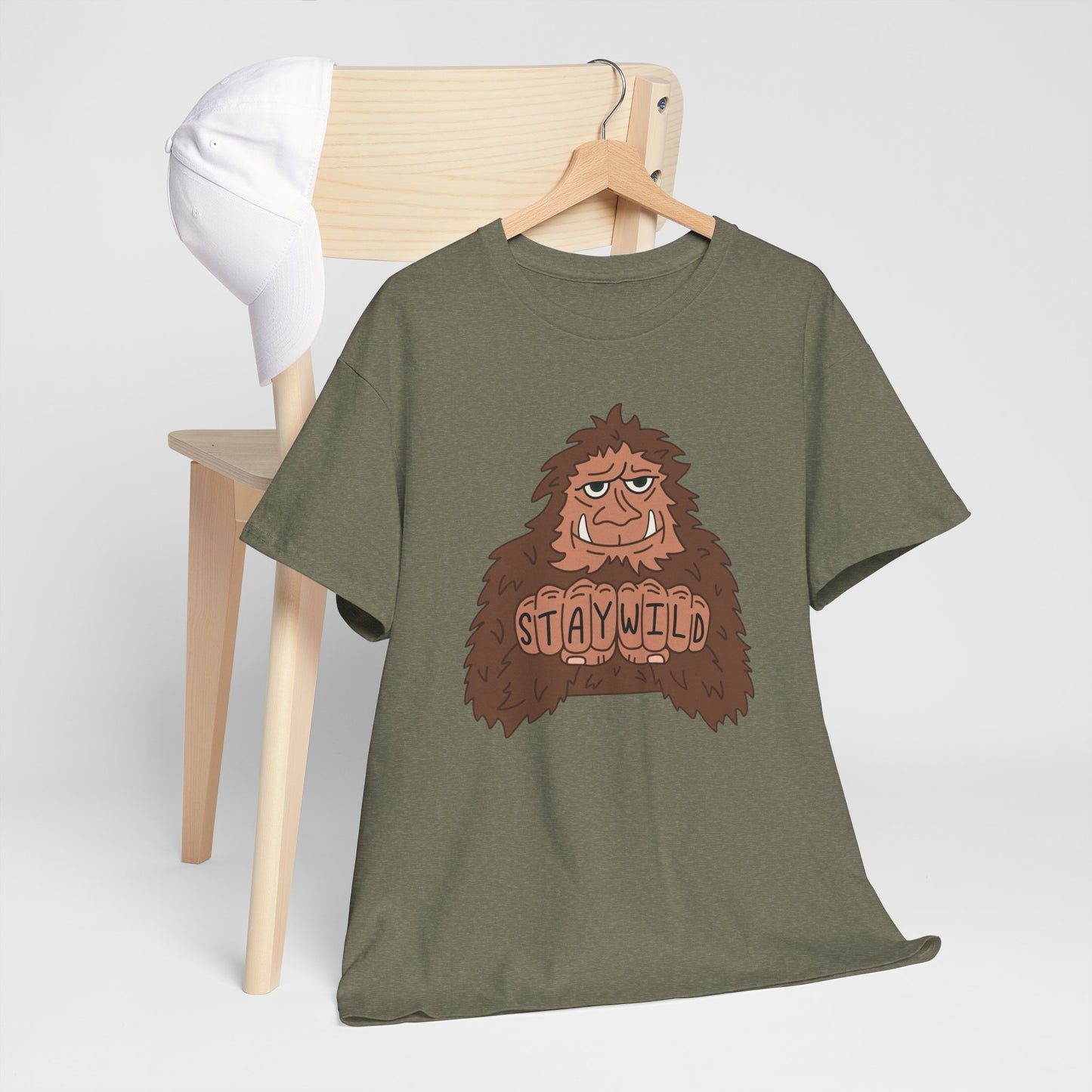 Stay Wild Outdoors Graphic T Shirt Heavy Cotton Tee NEW ADULT UNISEX
