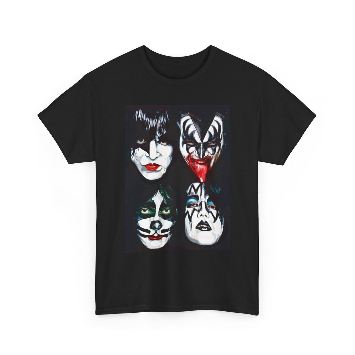 Kiss Graphic T Shirt Vintage Rock Band Merch Unisex Heavy Cotton Tee