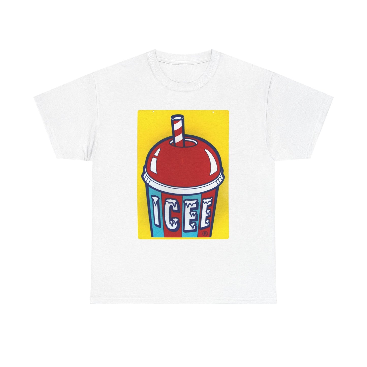 Icee Graphic T Shirt Vintage Slushee Ice Cream Unisex Heavy Cotton Tee