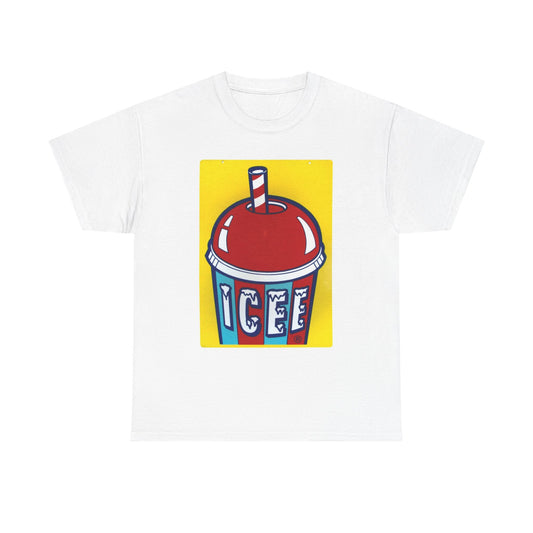 Icee Graphic T Shirt Vintage Slushee Ice Cream Unisex Heavy Cotton Tee