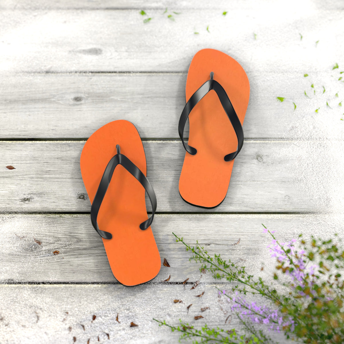 Pale Orange Flip Flops, Sandals Slides, Summer Footwear, Brand New
