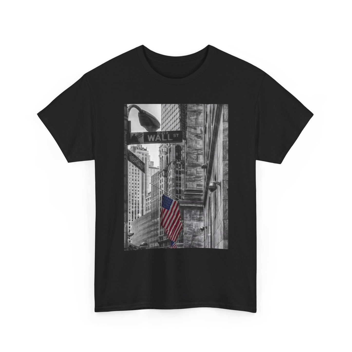 Wall Street NY T Shirt BRAND NEW Apparel Unisex Heavy Cotton Tee